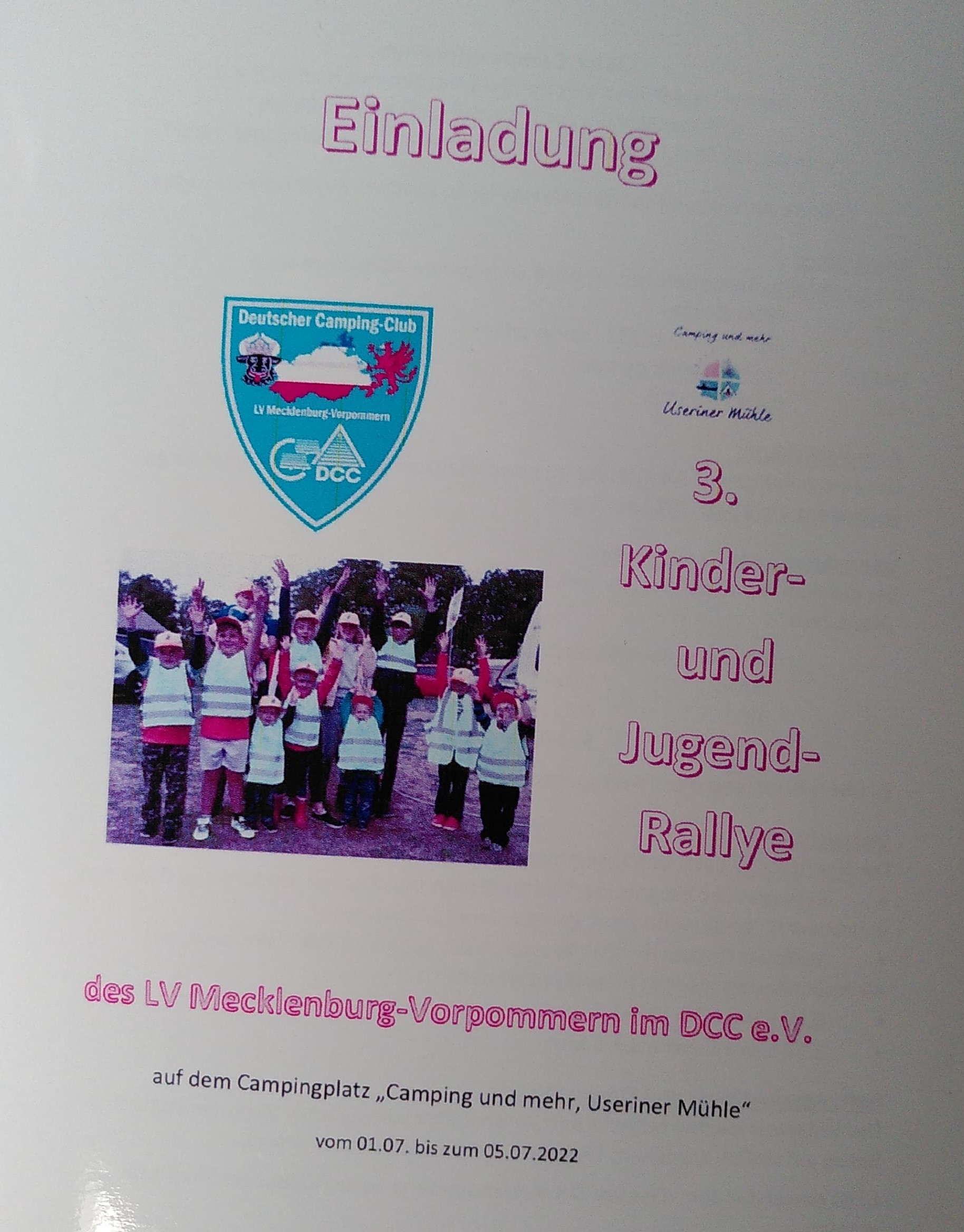 3. Kinder- und Jugendrallye des Lv Mecklenburg-Vorpommern